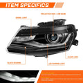 Driver Side Projector Headlight for Chevrolet Camaro (2016–2022)
