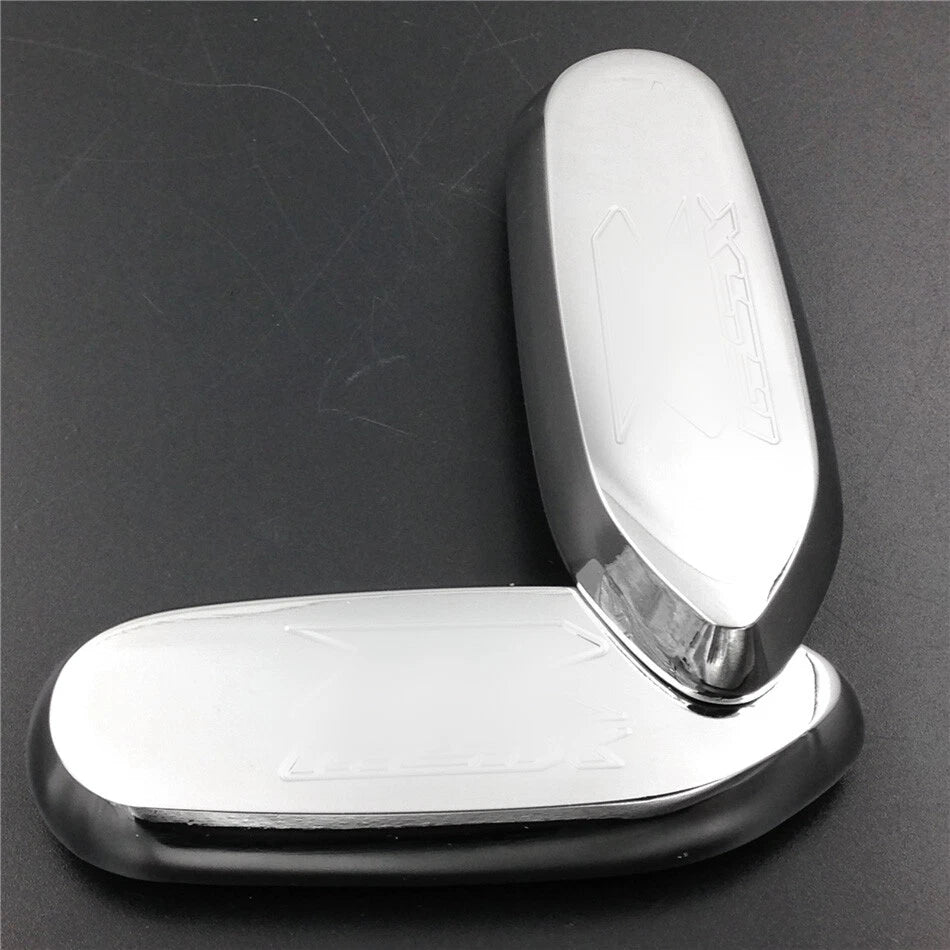 Mirror Block Off Base Plates for Suzuki GSX-R 600 750 1000 (2006–2008) Chrome