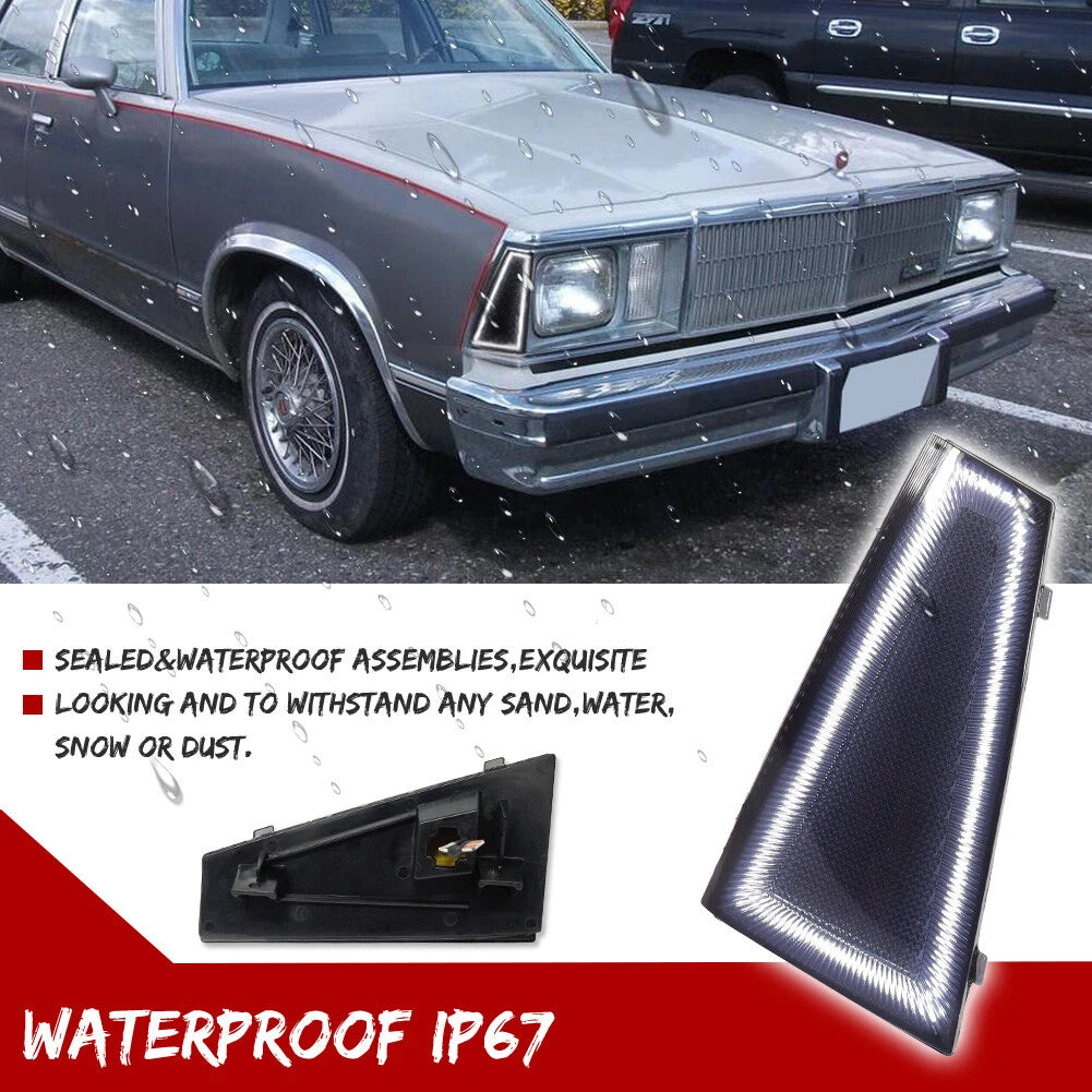 Set of 2 Smoked LED Side Marker Lights for Chevrolet Malibu El Camino