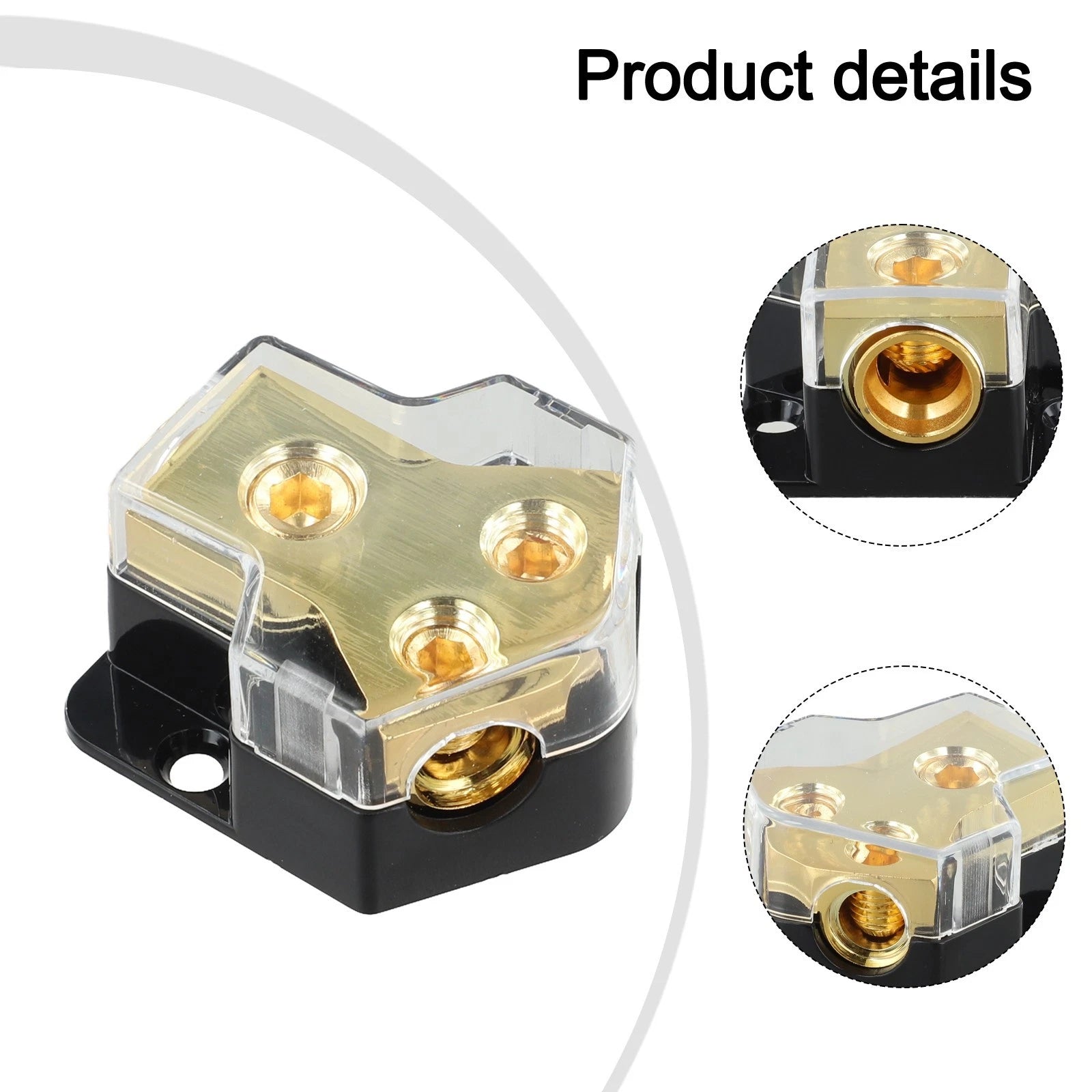 2 Way Power Distribution Block for Car Audio Systems (024 Gauge)