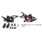 CNC Rearset Footpeg Rest Pedal for Suzuki GSXR 1300 Hayabusa (1999–2018) Black