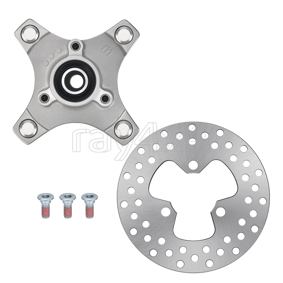 Front Wheel Hub & Brake Disc Rotor for Honda Sportrax 400 TRX400EX (2002–2008)