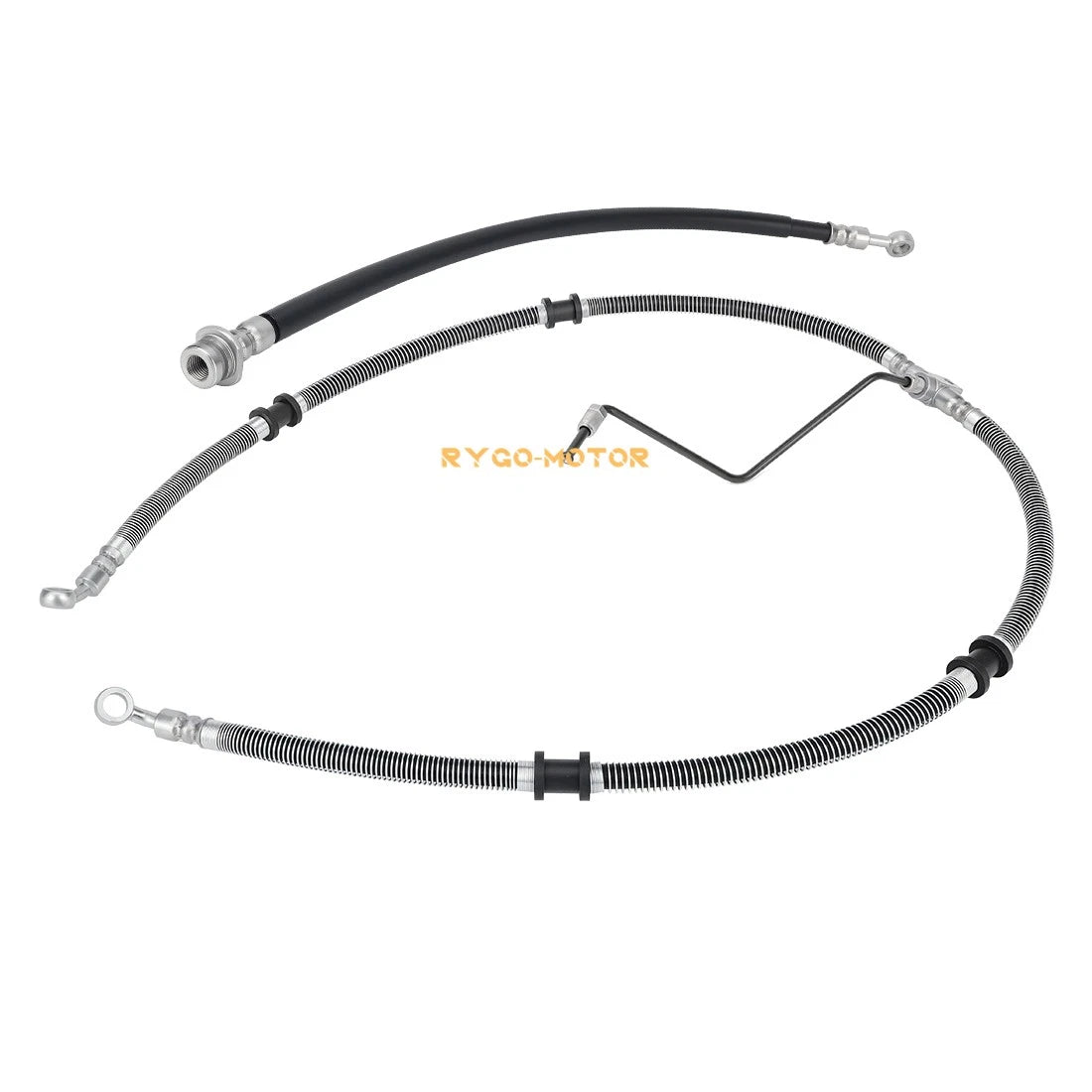 Front Brake Hose Line Pipe Kit for Yamaha Grizzly 450 4x4 YFM450 (2007–2010)