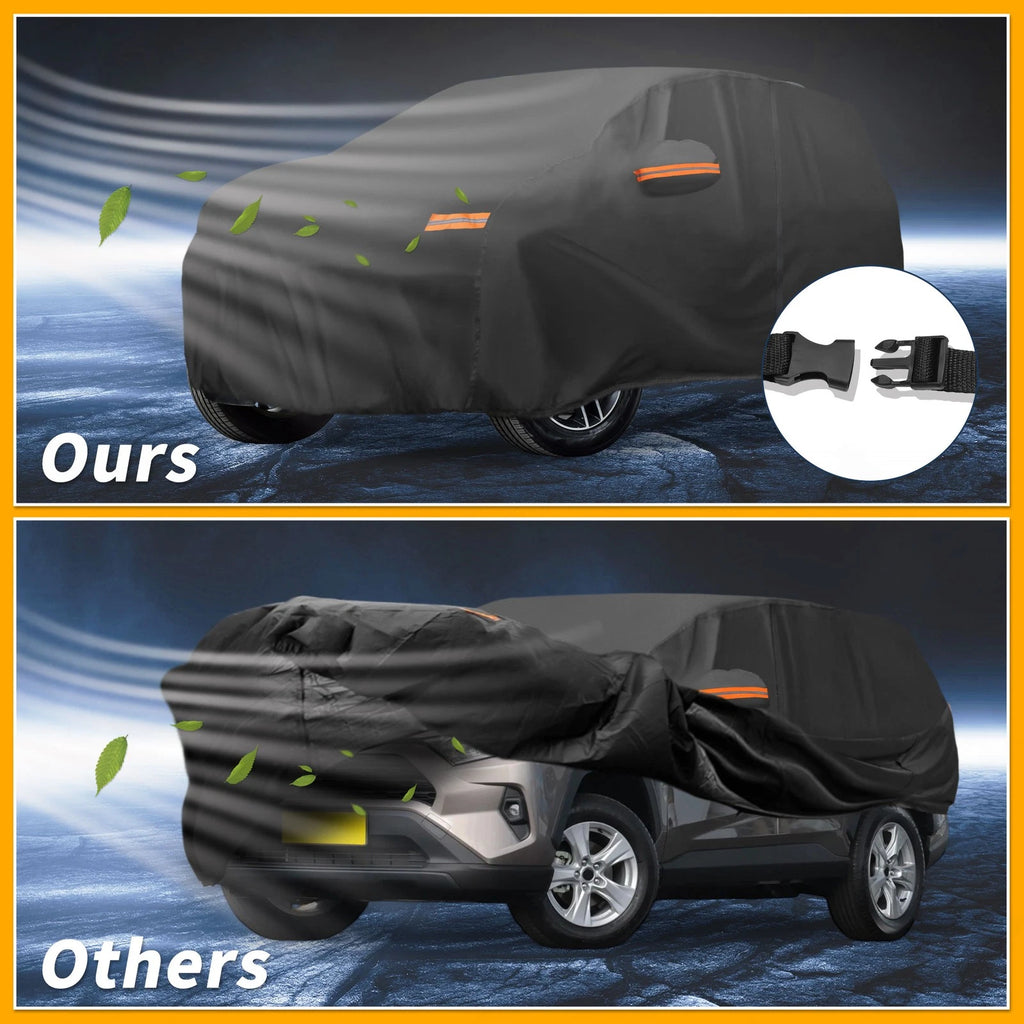Waterproof Car Cover for Toyota RAV4 (190T-PU, Black)
