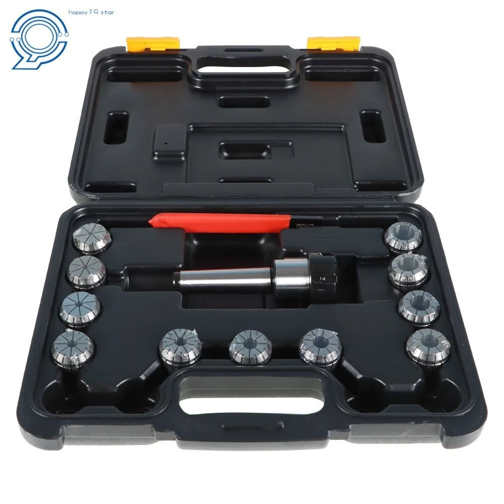 11PC ER32 Collet Set with MT3 Shank for Milling Machine