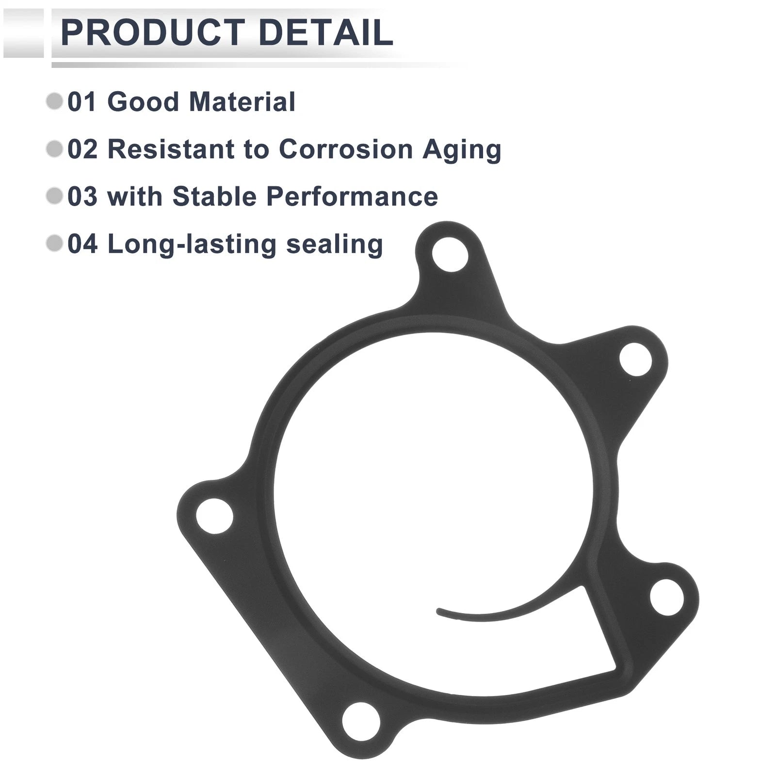 Water Pump Gasket No. 210141KC1A for Nissan Juke (2011–2017) Rubber 1Pc