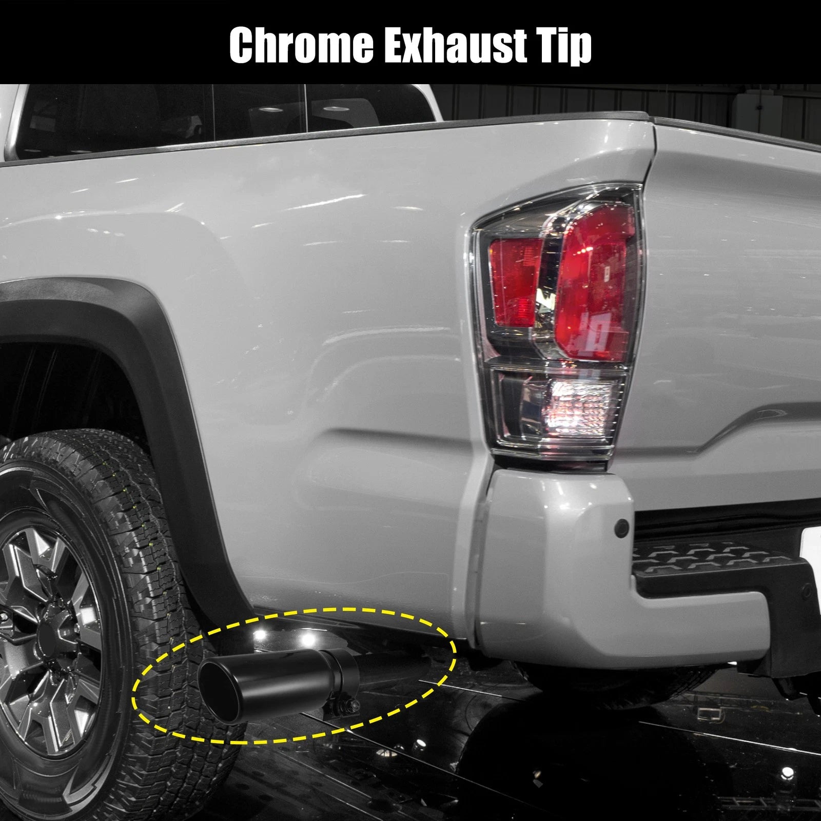Set of 1 Exhaust Tip for Toyota Tacoma (2005–2022) PT932-35180-02