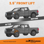 3.5 Inch Front Lift Leveling Kit for Dodge Ram 2500 4WD (1994–2013)