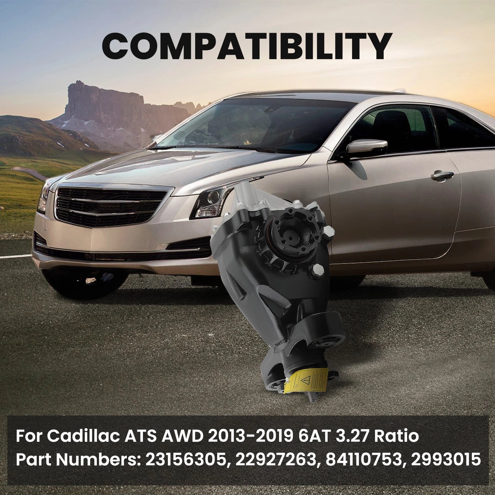 1PC Rear Differential 3.27 Ratio for Cadillac ATS (2013–2019) 84110753