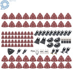 113PCS Oscillating Tool Blades & Sandpapers for Wood Metal Plastics