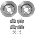Akebono Euro Rear Brake Kit for VW TT, Beetle, Golf, Jetta (Xtra Drilled)