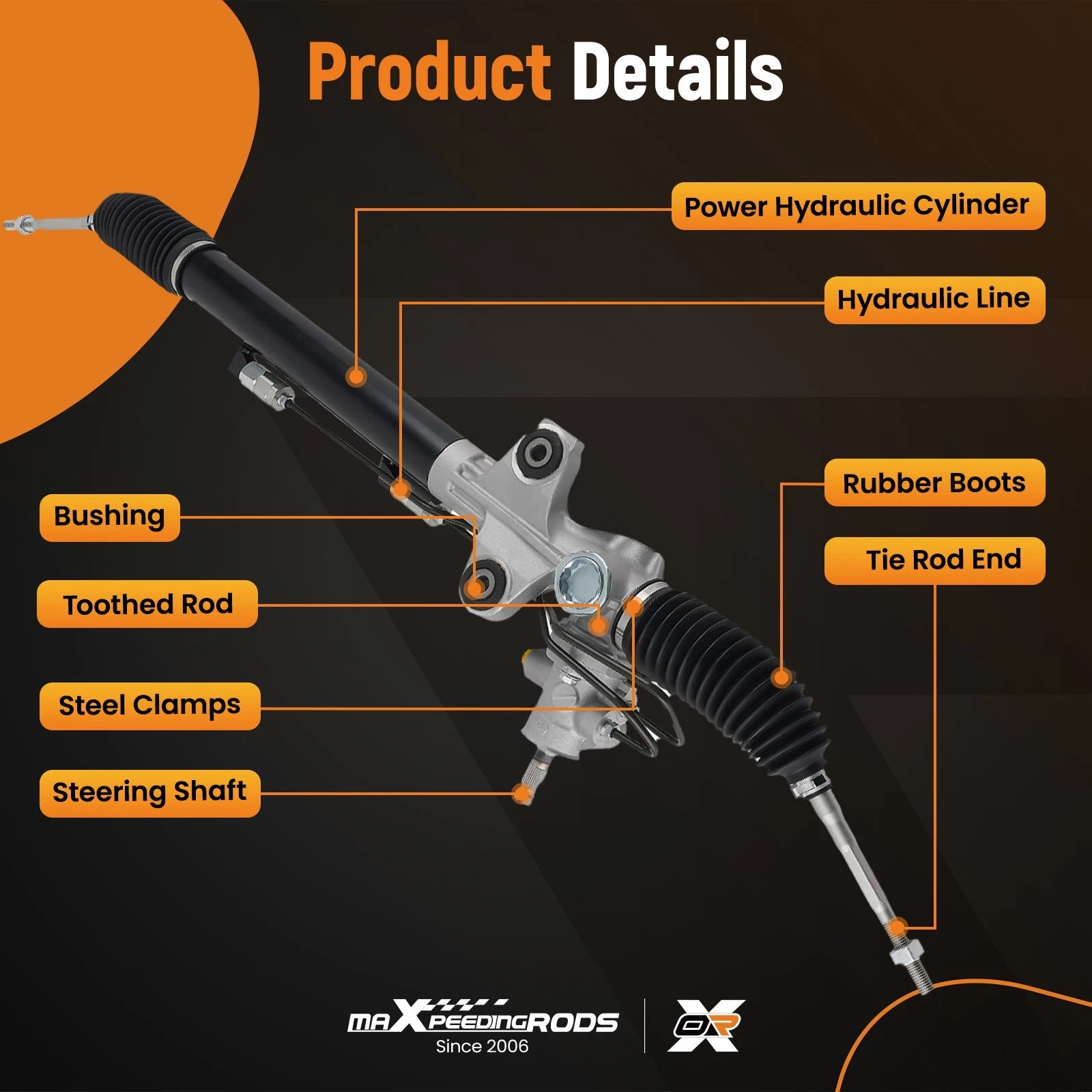 Power Steering Rack and Pinion Assembly for Acura MDX (2007–2013)