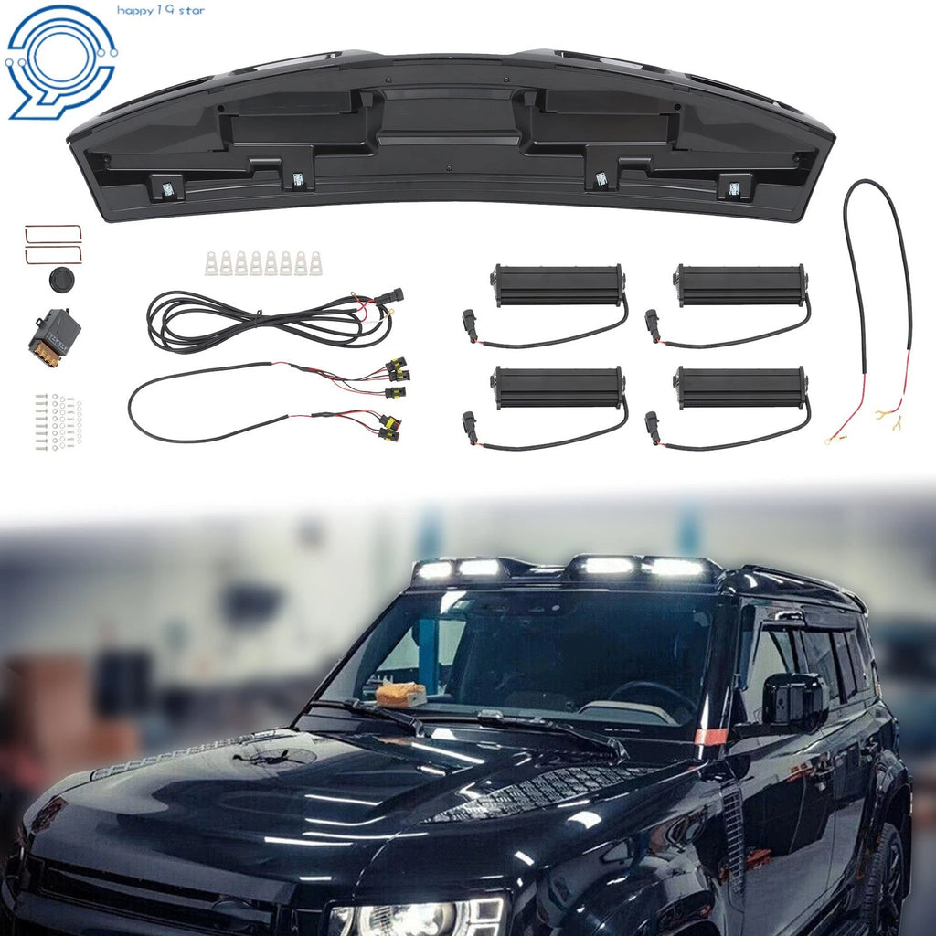 Roof Light Bar for Land Rover Defender (2020–2024) Gloss Black
