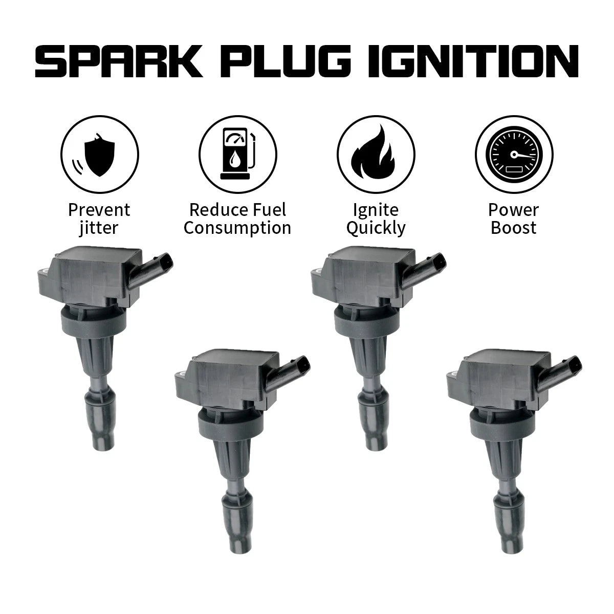 4x Ignition Coil for Kia Optima (2016–2020), Stinger (2018–2021), Sportage (2017–2020)