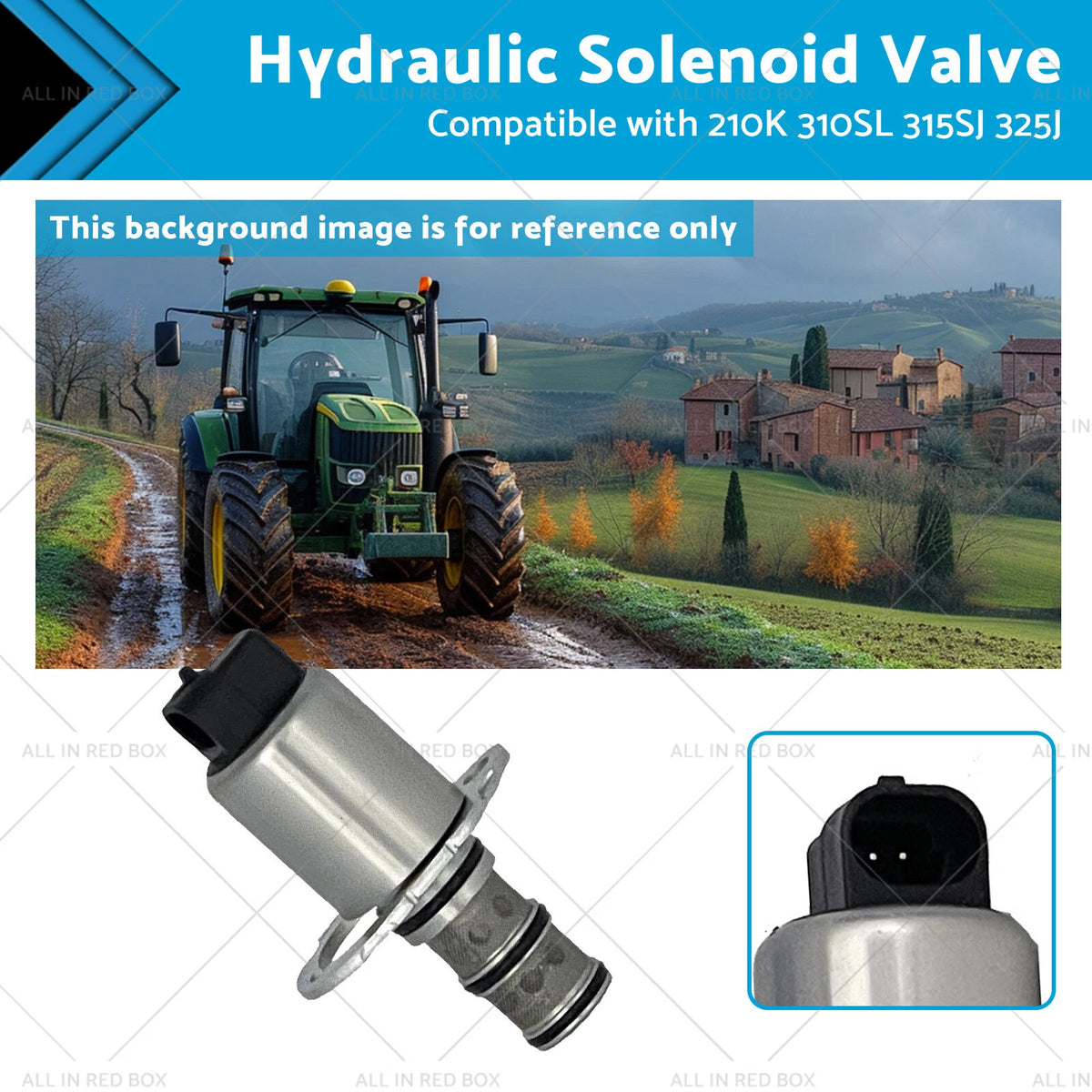 Hydraulic Solenoid Valve for John Deere 210K 310SL 315SJ 325J 410K
