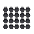 17mm Black Wheel Lug Nut Bolt Cover Caps (20 Pcs) for Car - Fits Various Models