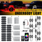 20x RGB LED Rock Lights for Offroad Vehicles (APP Control)
