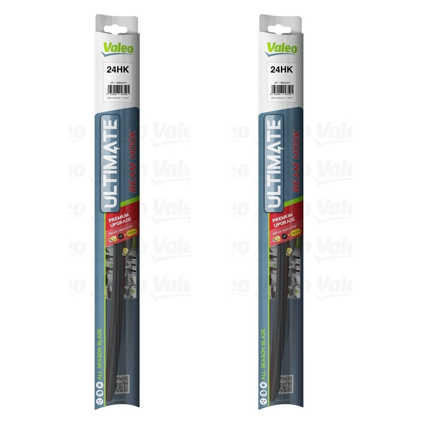 Set of 2 Valeo Front Left & Right Windshield Wiper Blades for Acura Ford Honda