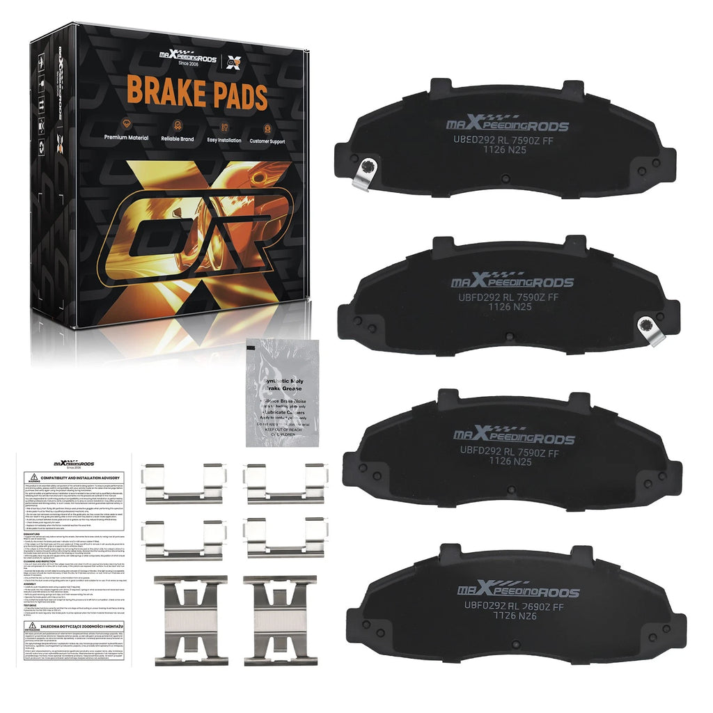 Front Ceramic Brake Pads Set for Ford F-150 5.4L (1999–2004) Lincoln Blackwood