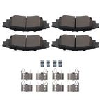 Set of 4 Rear Ceramic Brake Pads for Lexus GS350 IS200T IS250 IS350 RC300 RX350