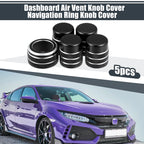 5X Air Vent Knob Trim Cover with GPS Navigation for Honda Civic (2022)