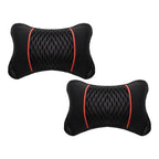 2X Headrest Cushion Pad for Car (Breathable PU Leather)