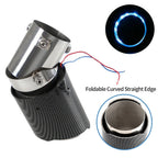 LED Muffler Tip Tail Pipe for Universal Cars - Carbon Fiber Curved