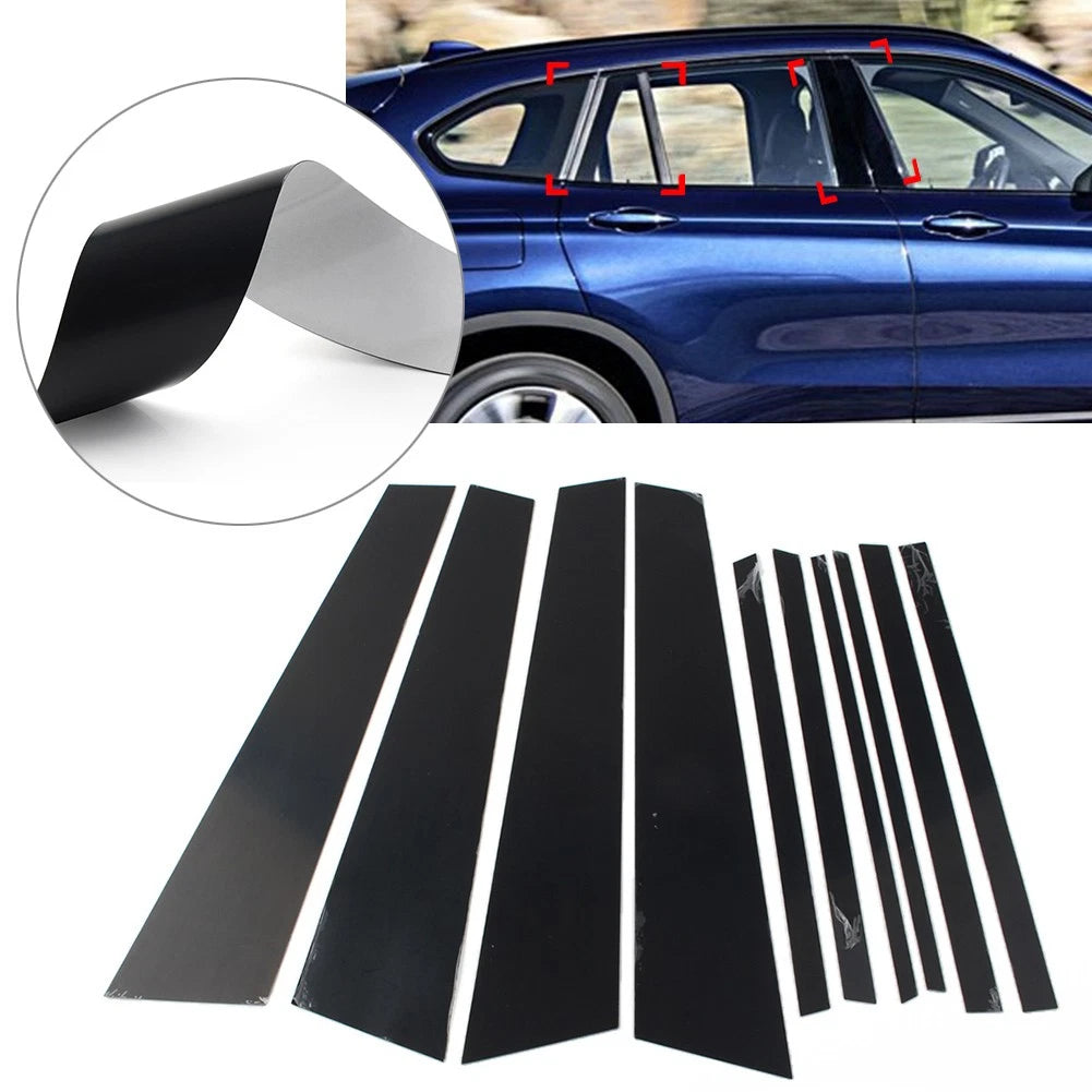 Set of 10 Car Door Window Pillar Post Cover Trims for BMW X1 F48 (2016–2021)