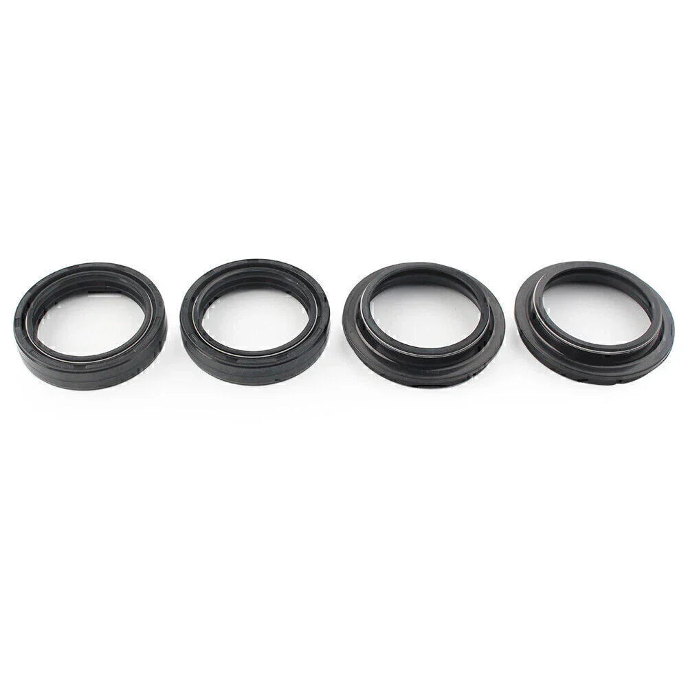 4 x Black 41x54mm Motorcycle Front Fork Damper Shock Absorber Seal