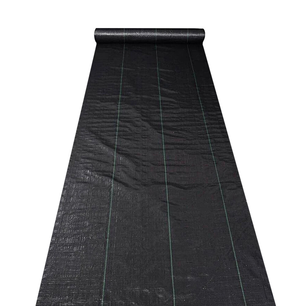 Set of 4 Heavy-Duty Woven Ground Cover Weed Barrier Garden Mats