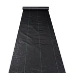 Set of 4 Heavy-Duty Woven Ground Cover Weed Barrier Garden Mats
