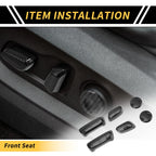 Set of 2 Carbon Fiber Seat Adjustment Button Covers for Toyota Tundra (2014–2021)