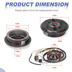 Magneto Rotor Flywheel & Stator for Polaris Ranger Magnum Scrambler Sportsman 500 (1996–2007)