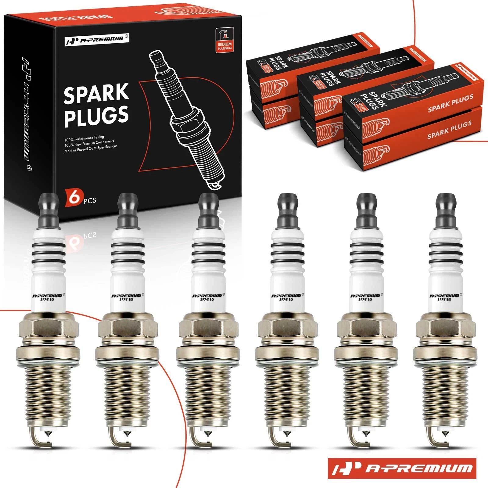 6x Iridium Platinum Spark Plugs for Suzuki Grand Vitara (2000–2005)
