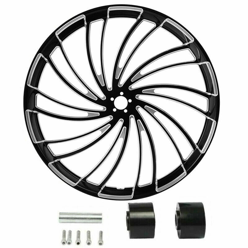 30" Front 18" Rear Wheel Rim Dual Hub Pulley Sprocket for Harley Touring (2009–2023)