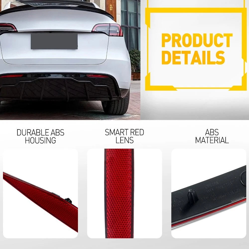 2X Rear Bumper Reflector Light Case for Tesla Model X (2016–2023) 1034342-00-C