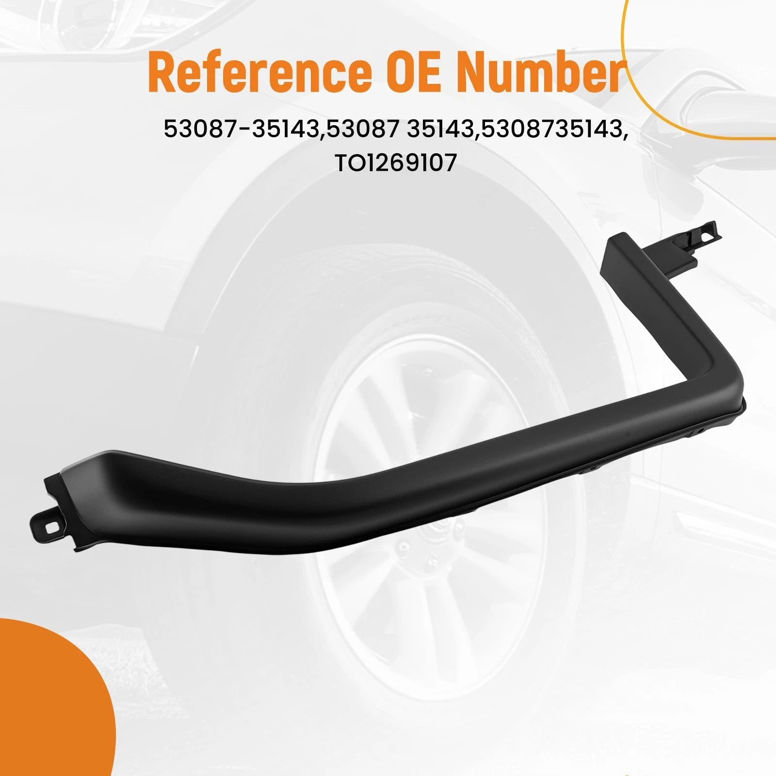 Right Front Fender Flare Trim Panel for Toyota FJ Cruiser (2007–2014)
