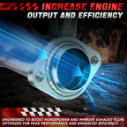2X Shorty Headers Exhaust System for Jeep Wrangler 3.8L V6 (2007–2011)