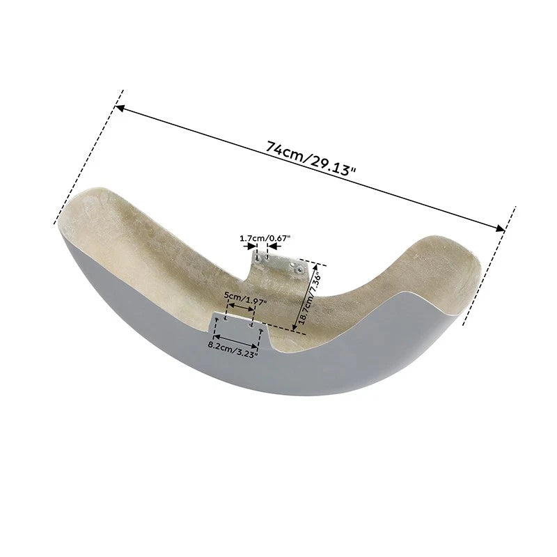 Unpainted FRP Front Fender for Harley CVO Road Glide (2017–2024)