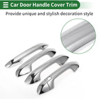 Car Door Handle Cover Trim for KIA Seltos (2019–2023) Silver Tone