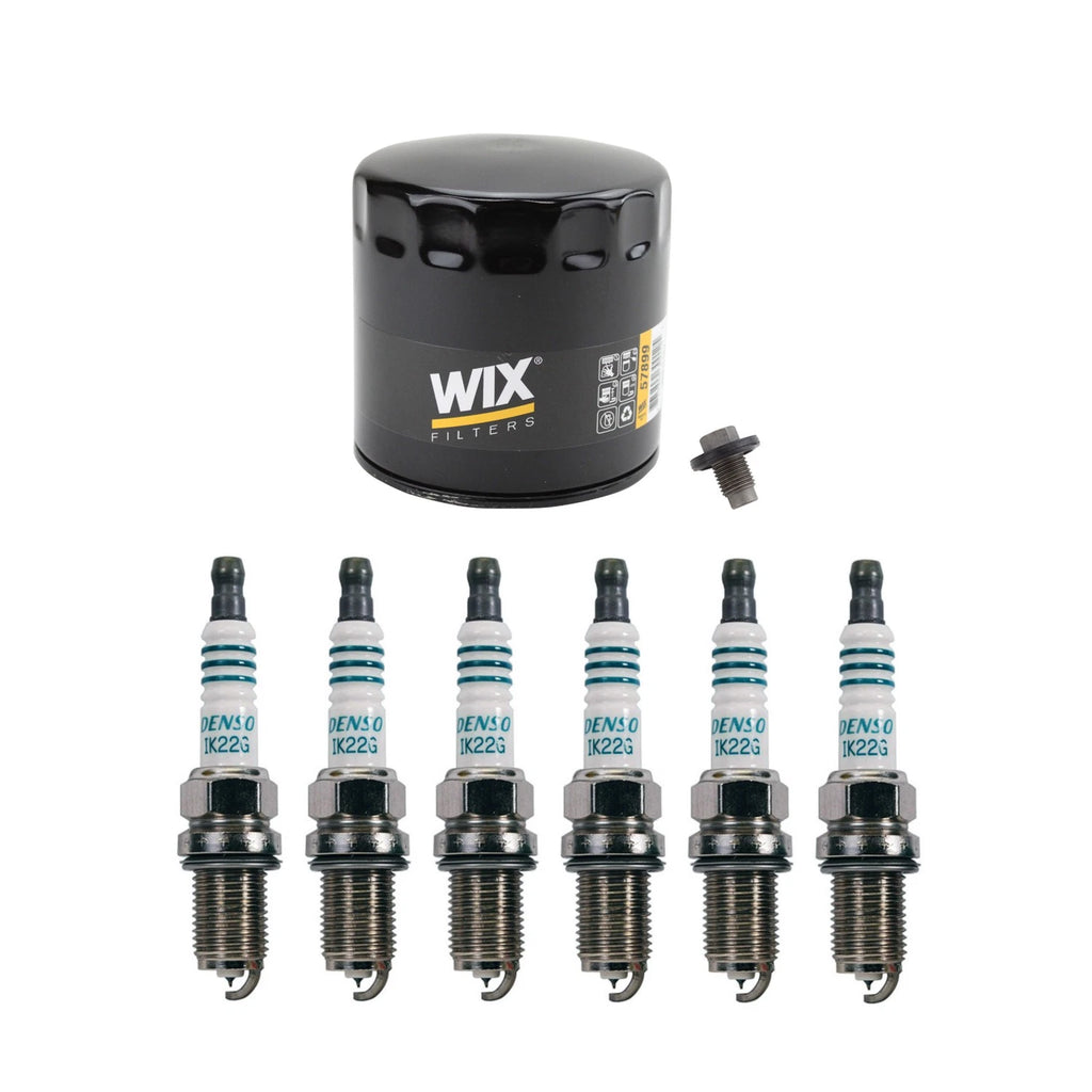 Wix Engine Oil Filter & Denso 6 Iridium Spark Plugs for Avenger V6 (2008–2014)