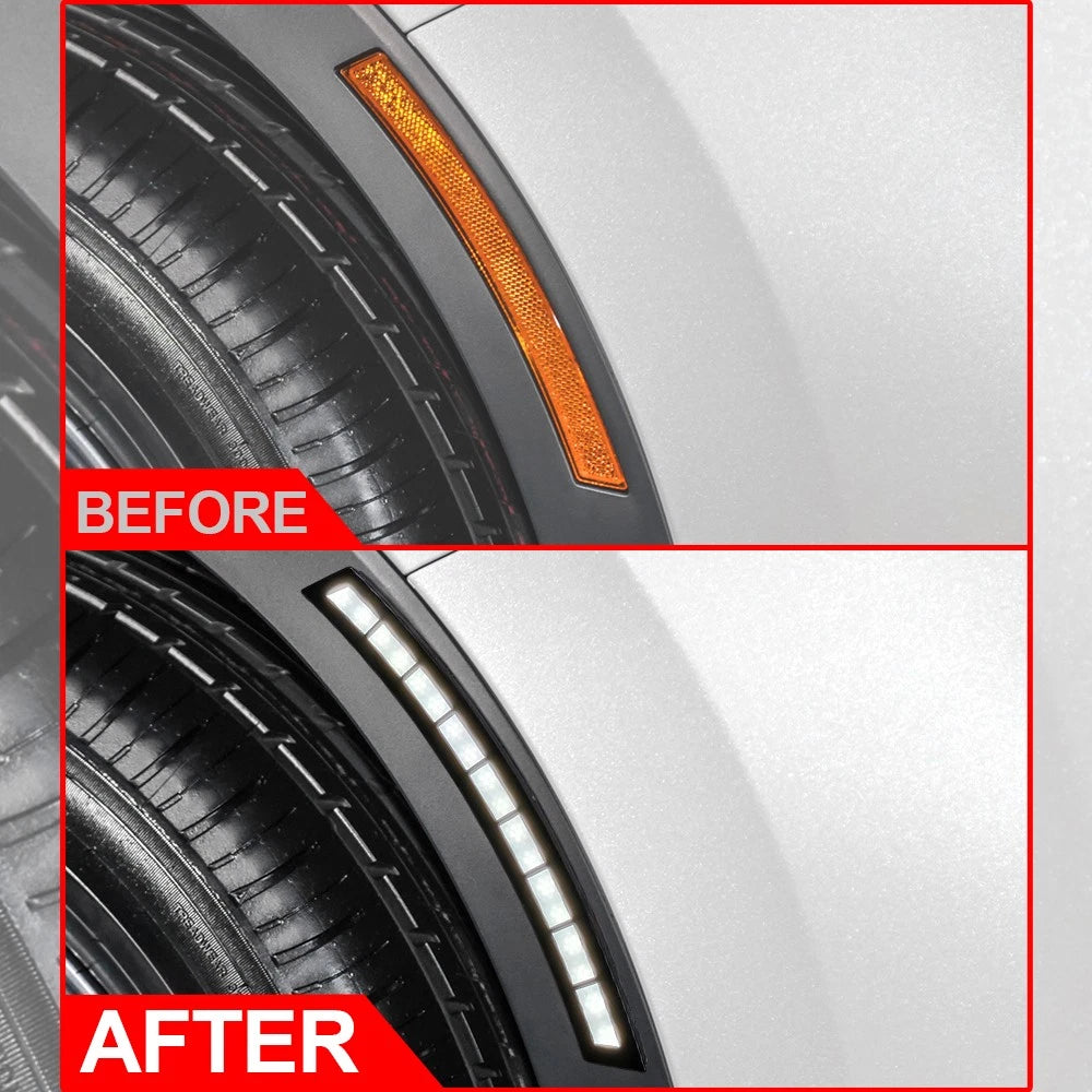 2X Dynamic LED DRL Daytime Running Side Marker Signal Light for Honda CR-V (2023–2023)