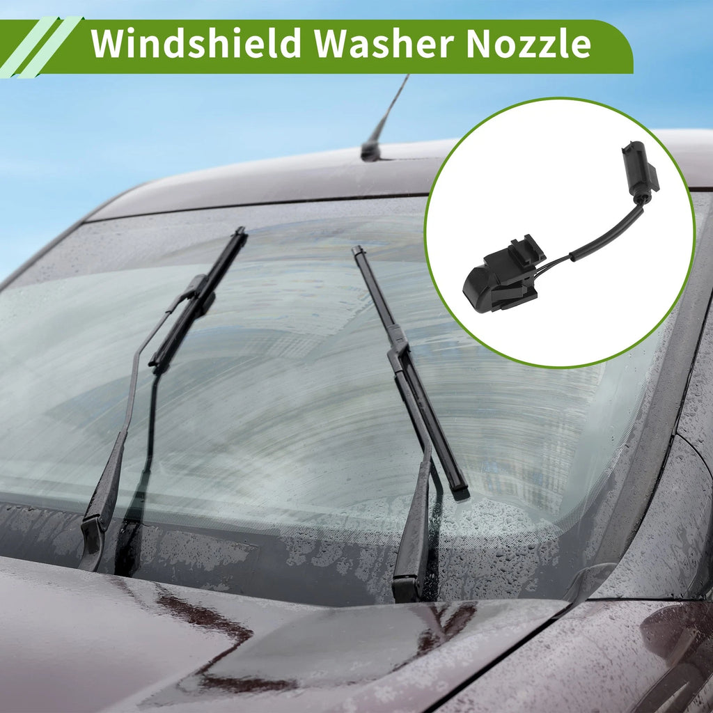 2X Windshield Washer Nozzle for Mercedes-Benz E350 E550 (2007–2016) No.A2208600247 Black