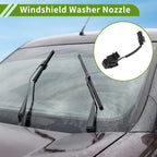 2X Windshield Washer Nozzle for Mercedes-Benz E350 E550 (2007–2016) No.A2208600247 Black