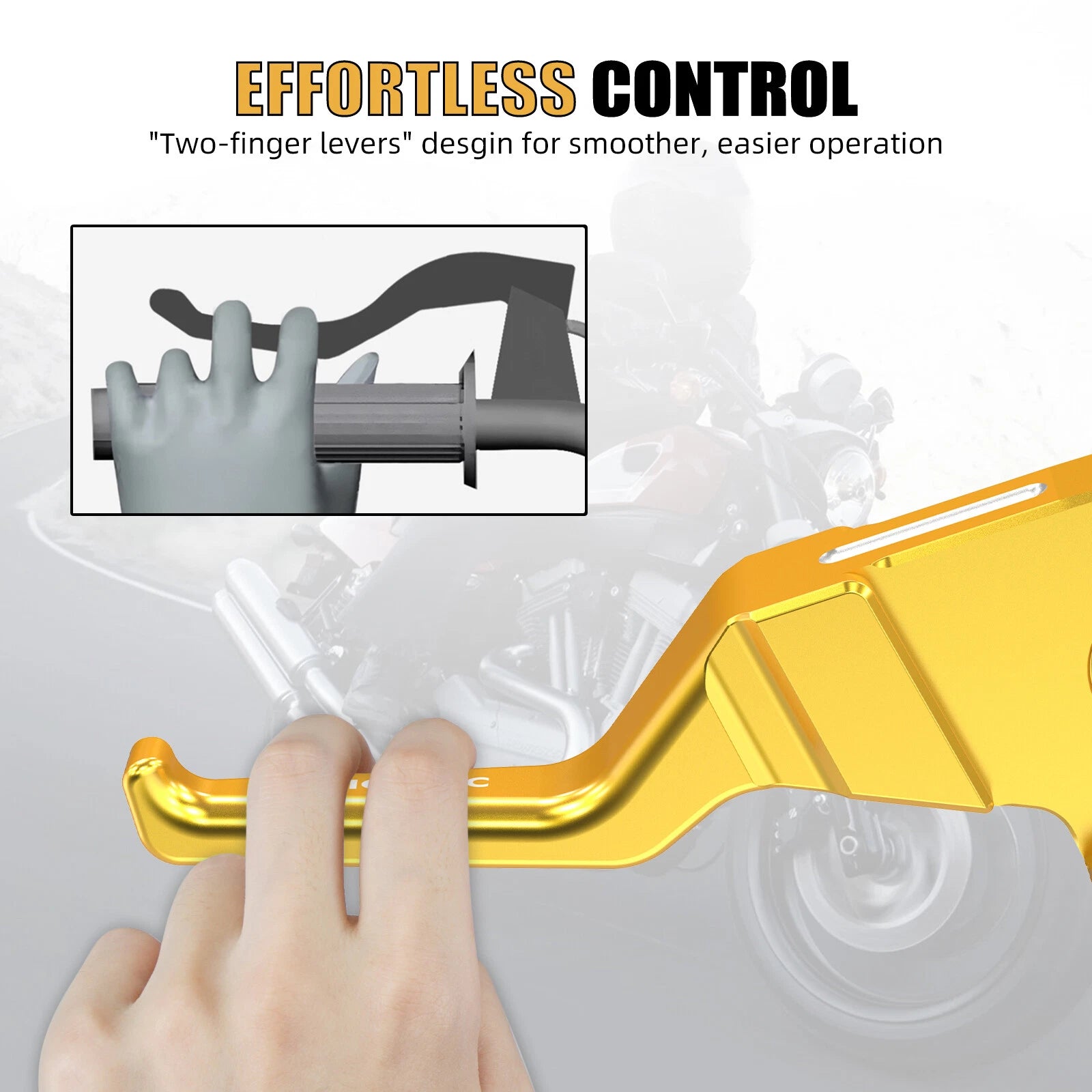CNC Short Brake Clutch Levers for Harley Street Glide FLHX FLHXS (2017–2019)