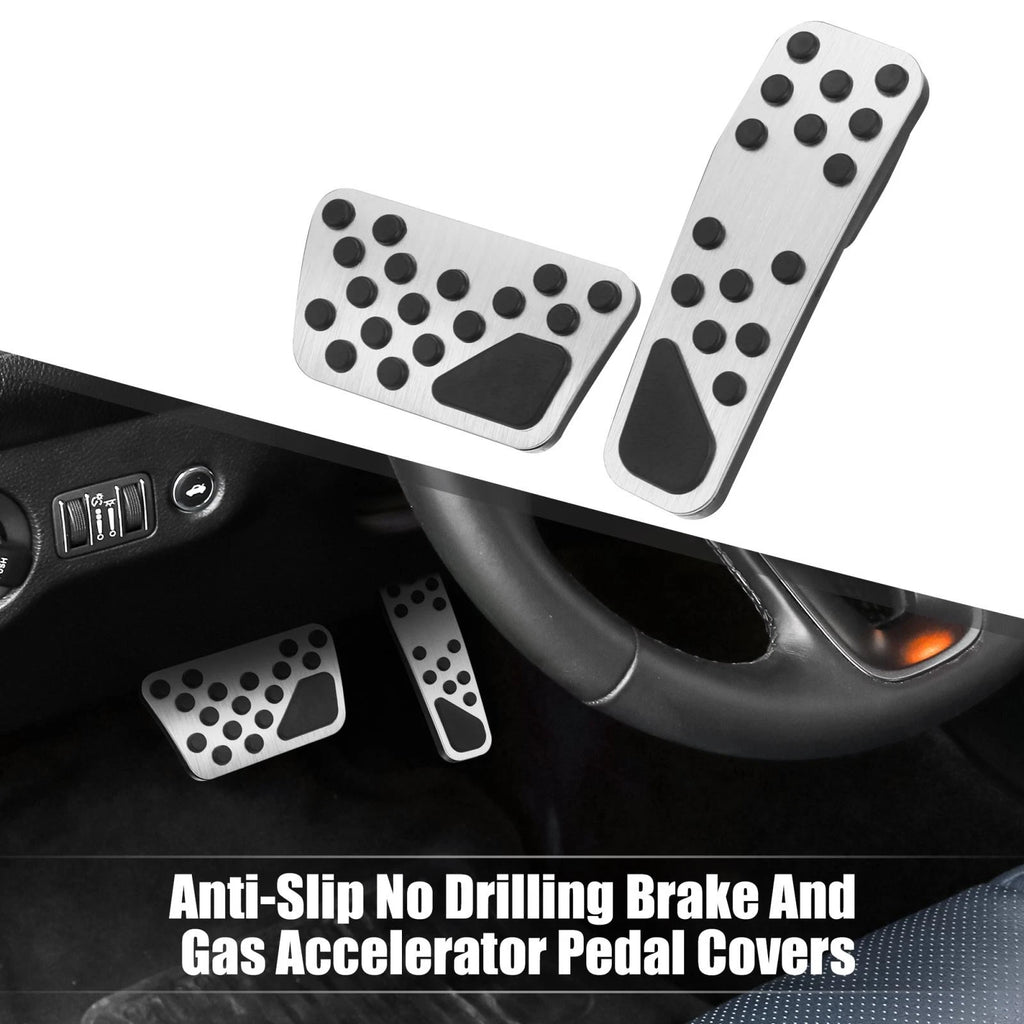 Brake and Gas Accelerator Pedal Covers Kit for Dodge Chrysler 