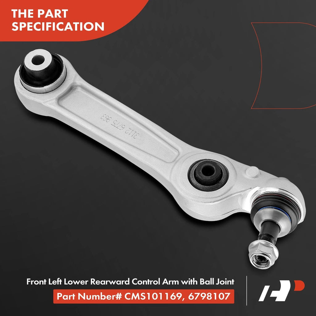 2X Front Lower Rearward Control Arm with Ball Joint for BMW F01 (2008–2015)