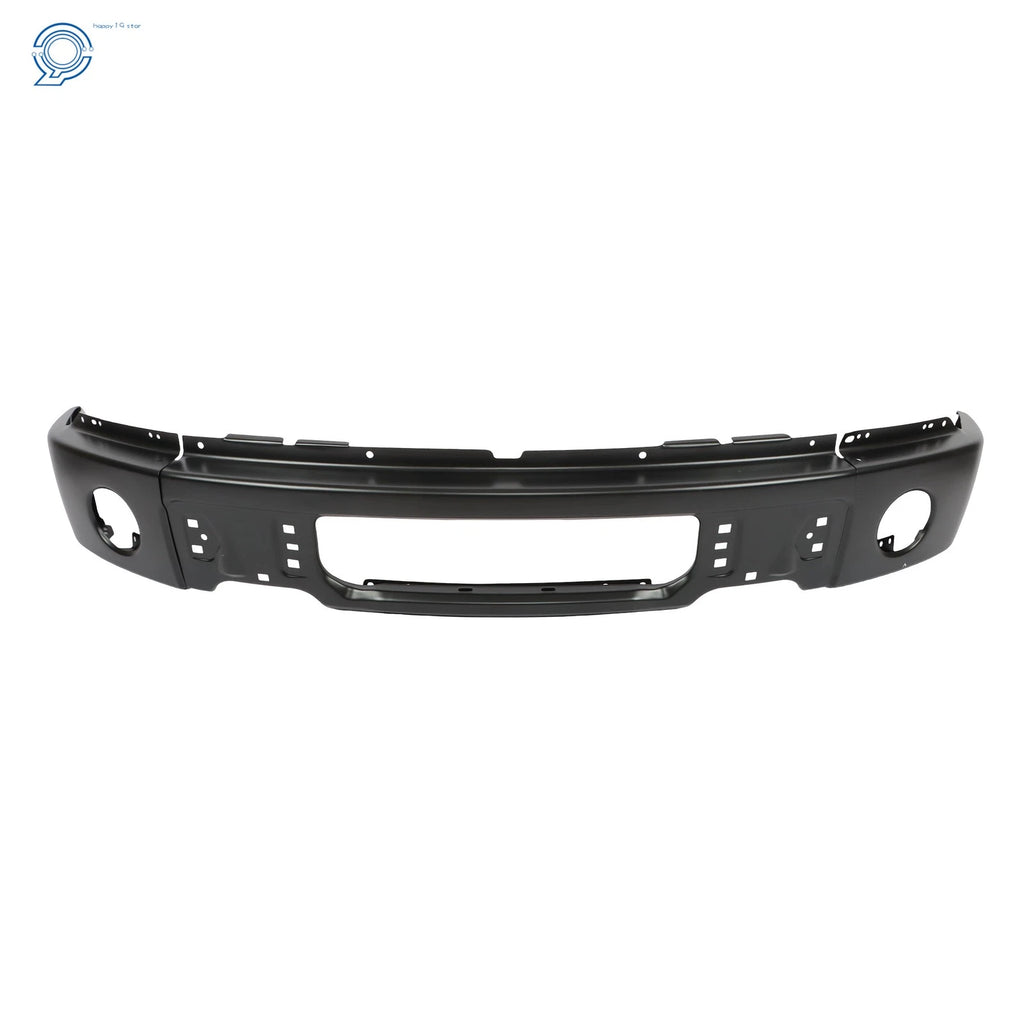 Front Bumper for Ford F150 (2009–2015) with Fog Light Hole, Black Steel