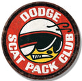 Dodge Scat Pack Metal Round Sign 12” for Mopar HEMI (#2834)