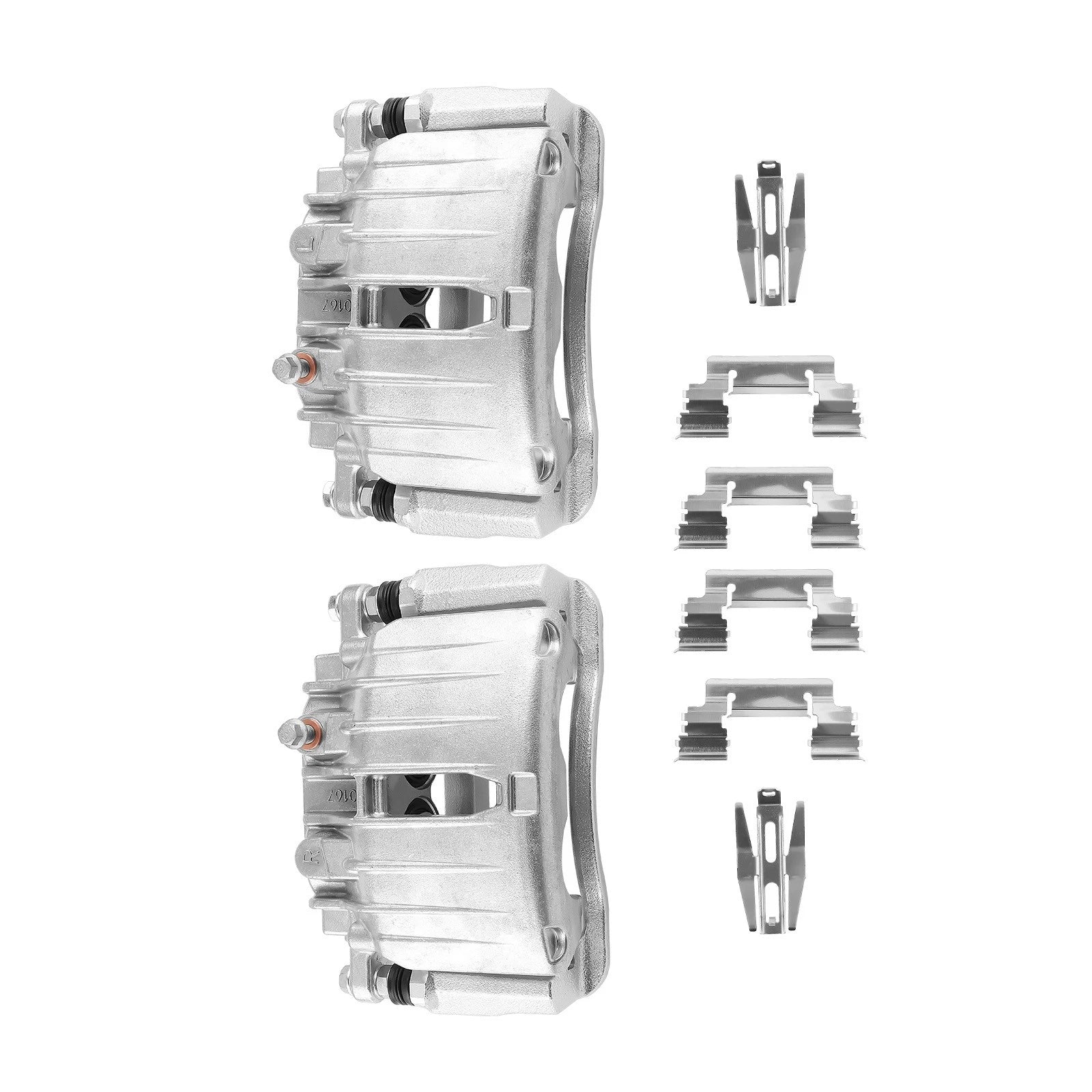 Pair Rear Brake Calipers w/ Bracket for Chevrolet Silverado 1500 GMC Sierra